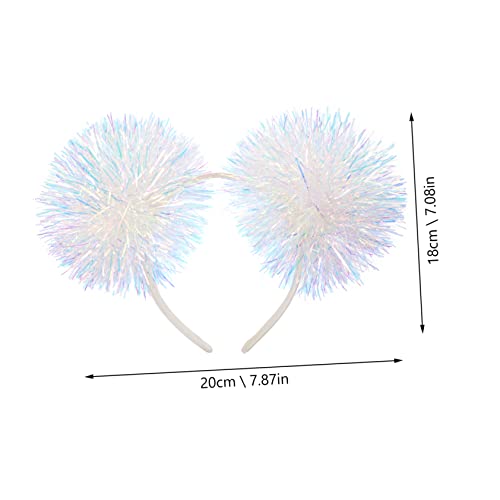 WEKADRIN Lametta Haarreifen Stirnband Weihnachtsfeier Glitzer Party Kopfschmuck Weihnachts Accessoire für Festliche und Foto Requisiten von WEKADRIN