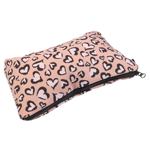 WEKADRIN Leopard Print Kosmetiktasche mit Reißverschluss Multifunktionaler Kulturbeutel für Damen Tragbare Schminktasche für Reisen Make up und Toilettenartikel Robust und Praktisch von WEKADRIN