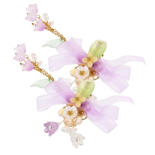 WEKADRIN Mädchen Haarspangen Quaste Blumen Haarklammern für Dünnes und Dickes Haar Zarte Verarbeitung Geeignet für Alltag Party Hochzeit für Mädchen von WEKADRIN