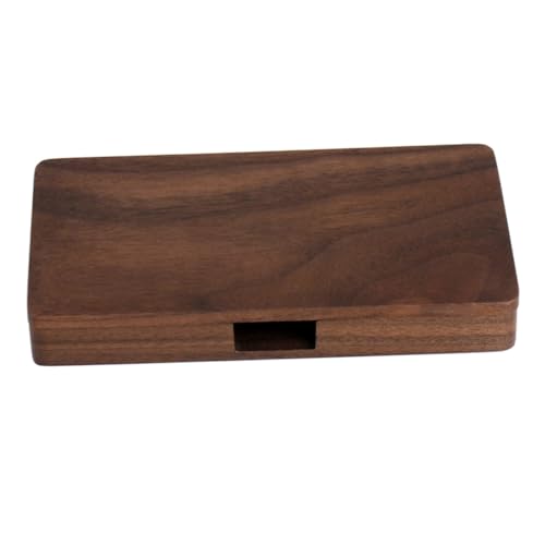 WEKADRIN Magnetische Visitenkartenbox aus Holz Kompakter Kartenhalter Leichter Kartencontainer für Visitenkarten Schutzhülle für Bankkarten für Business Workshops und Reisen von WEKADRIN