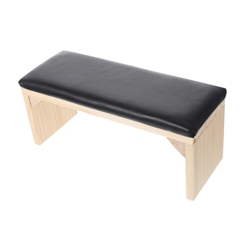 WEKADRIN Manicure Hand Pillow aus Schwarzem Naturholz Ergonomisches Nail Art Kissen für Nageldesign Praktische Handstütze für und Private Maniküre Multifunktional mit Uv Lampen Aufbewahrung von WEKADRIN