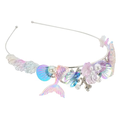 WEKADRIN Mermaid Haarschmuck Haarband Für Mädchen Komfortabler Kopfschmuck Für Kostümpartys Für Karneval Halloween Und Cosplay Langlebig Mit Feiner Verarbeitung von WEKADRIN