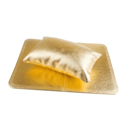 WEKADRIN Nagel Handauflage Set PU Leder Weich Rutschfest Maniküre Armlehne Kissen mit Matte für Salon und Heimgebrauch Komfortabel Schweißabweisend Stabil Schützende Tischmatte von WEKADRIN
