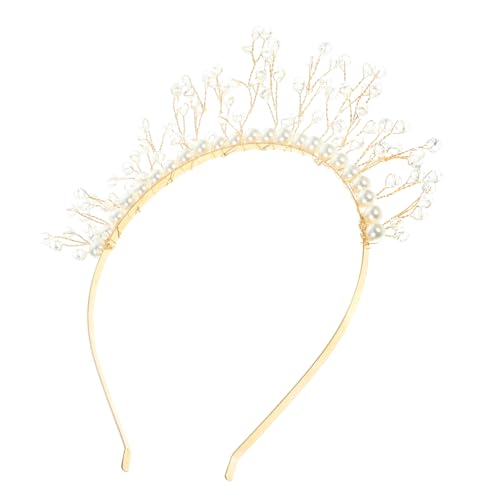 WEKADRIN Perlen Haarband Damen Haarschmuck Hochzeit Party Stirnband für Frauen Mädchen Modisches Dekoratives Accessoire für Festliche Anlässe und Brautfrisuren von WEKADRIN