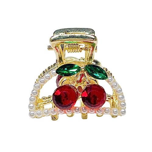 WEKADRIN Perlen-haarspangen Für Frauen Kleine Cherry-clips Für Schöne Frisuren Zum Halten Von Leicht Und Langlebig Im Eleganten Design von WEKADRIN