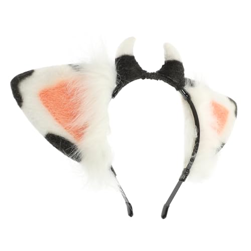 WEKADRIN Plüsch Haarband Mit Kuhohren Für Damen Und Mädchen Bequeme Kopfbedeckung Für Partys Cosplay Karneval Hochzeiten Und Besondere Anlässe von WEKADRIN
