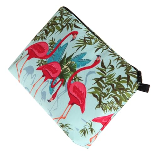 WEKADRIN Portable Flamingo Kosmetiktasche Damen Praktische Reise Make up Tasche mit Dekorativem Muster Mittlere Sicherer Materialmix Leichter Kulturbeutel für Frauen Unterwegs WEKADRIN Portable Flamingo Kosmetiktasche Damen Praktische Reise Make up Tasche mit Dekorativem Muster Mittlere Sicherer Materialmix Leichter Kulturbeutel für Frauen Unterwegs von WEKADRIN