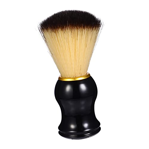 WEKADRIN Zweifarbige Rasierbürste aus Nylon mit Holzgriff Schäumender Rasierpinsel für Männer Leicht zu Reinigen für Reisen Bartpflege Zubehör von WEKADRIN