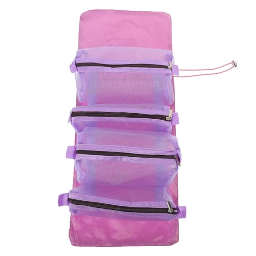 WEKADRIN Faltbare Make-up-Tasche Reise-Kosmetiktasche Aufklappbare Kulturtasche Tragbar Für Damen Kosmetiktasche Zum Aufhängen Für Unterwegs von WEKADRIN