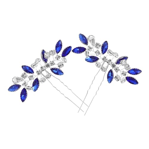 WEKADRIN Retro -strasshaar Haare Kristallhochzeitshaarspangen Strass Hochzeit Kopfschmuck Frauen Hochzeit Haarschmuck Haarspangen Aus Für Frauen Brauthaarnadeln Mit Strass Metall von WEKADRIN