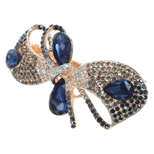 WEKADRIN Rhinestone Haarklammer Bow Haarspange für Dünnes Haar Damen Teenager Stabile Strass Haarclips mit Schleife Eleganter Haarschmuck für Hochzeiten Geburtstage und Festliche Anlässe von WEKADRIN