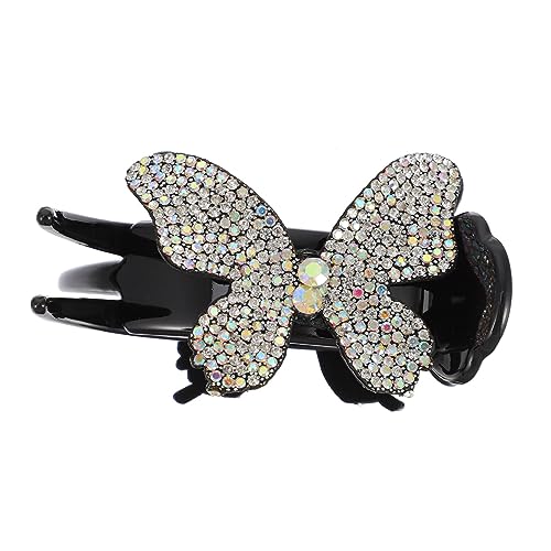 WEKADRIN Rhinestone Haarklammer für Mädchen Rutschfester Haarclip mit Funkelnden Strasssteinen Ergonomisch Gestaltete Haarspange für Lockiges Haar Modischer Haarschmuck Eleganter von WEKADRIN