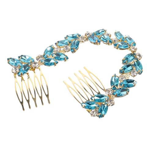 WEKADRIN Rhinestone Haarnadel mit Glassteinen Eleganter Haarschmuck für Damen und Mädchen Bunte Haarspange zum Festliche Frisuren Zuverlässiger Sitz für Hochzeiten und Alltag von WEKADRIN