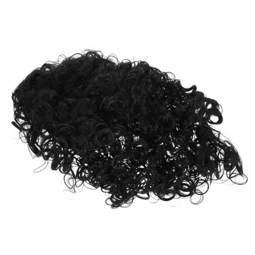 WEKADRIN Schwarze Afro Lockenperücke Damen Lang Bauschig Flauschig Künstliches Haar Synthetik Perücke Alltag Party Cosplay Natürliche Optik Komfortabler Sitz von WEKADRIN