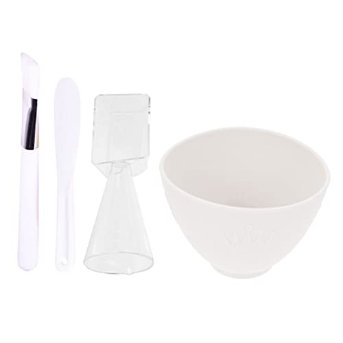 WEKADRIN Silikon DIY Maskenschüssel Teiliges mit Rührstab Pinsel Löffel Gesichtsmaske Werkzeug für Einfache Anwendung und Hautfreundliche Beauty Pflege von WEKADRIN