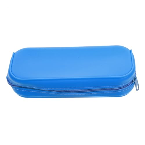 WEKADRIN Silikon Federmäppchen Bleistiftetui Leicht Waschbar Kleines Mäppchen für Stifte Make up Pinsel Kosmetik Stifttasche Tragbar Ästhetisches Federtasche für Erwachsene von WEKADRIN