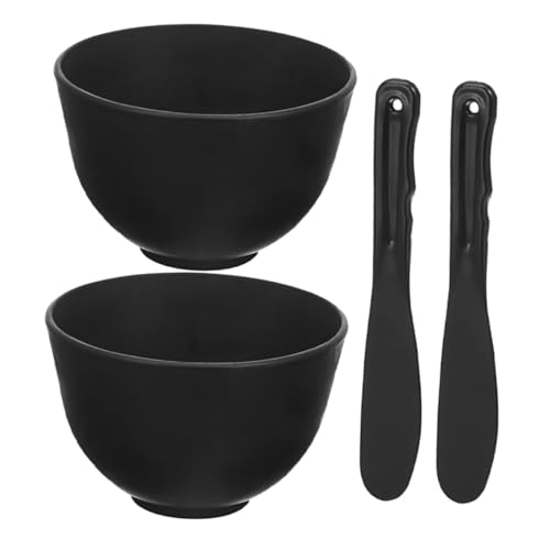 WEKADRIN Silikon Gesichtsmaske Rührschüssel Set Teilig mit Mischstab Hautfreundlich Sanft Wiederverwendbar für DIY Gesichtspflege Spa Tool zur Elastizitätsförderung und Hautberuhigung von WEKADRIN