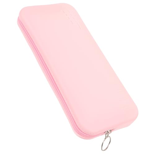 WEKADRIN Silikon Kosmetiktasche Makeup Pinsel Organizer Tasche Reißverschluss Kompakt Leicht Tragbar Reise Make up Pinselhalter für Damen Rosa von WEKADRIN