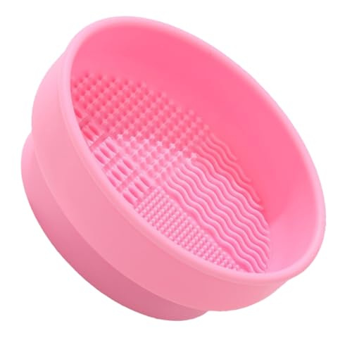 WEKADRIN Silikon Make up Pinsel Reinigungs Trockenschale Kompakte Multifunktionale Reinigungsschale für Kosmetikpinsel Platzsparender Organizer mit Modischem Design Sanfte Tiefenreinigung von WEKADRIN