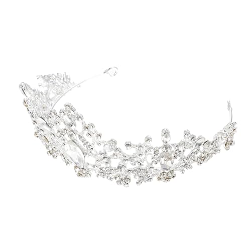 WEKADRIN Strasskrone Haarschmuck für Hochzeit Damen Bridal Tiara Kristallkrone für Braut Brautjungfern und Besondere Anlässe von WEKADRIN