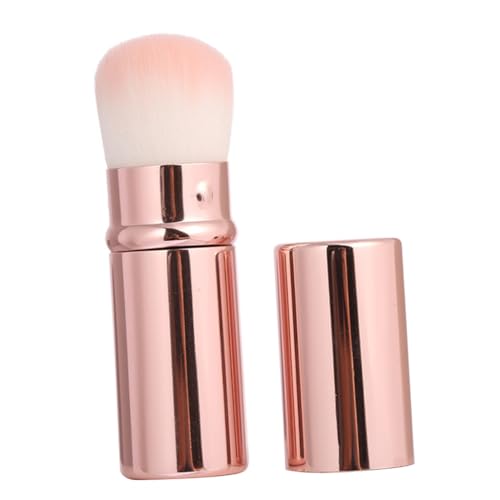 WEKADRIN Teleskopischer Weicher Nylon makeup pinsel für Lose Puder und Tragbarer Kosmetikpinsel mit Abnehmbarem Deckel für Reisen und Tägliches Schminken bei Damen von WEKADRIN