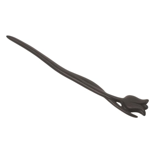WEKADRIN Traditionelle Geschnitzte Holz Haarstäbchen mit Rosenmotiv Handgefertigt Stabiles Material Vielseitig für Damen und Alltag Eleganter Haarschmuck für Lange Haare von WEKADRIN