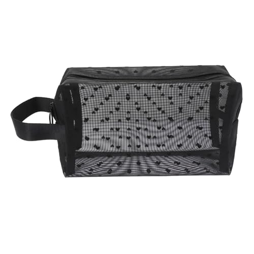 WEKADRIN Tragbare Kosmetiktasche für Damen Leichter Strapazierfähiger Makeup Beutel aus Netzstoff Multifunktionale Reise kulturbeutel mit Reißverschluss als Toiletten Aufbewahrungsbeutel von WEKADRIN