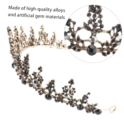 WEKADRIN Vintage Brautkrone Tiara aus Leichtem mit Kristallbesatz Eleganter Kopfschmuck für Hochzeit Party Geburtstag und Fotoshooting Komfortabel und Langlebig für Damen von WEKADRIN