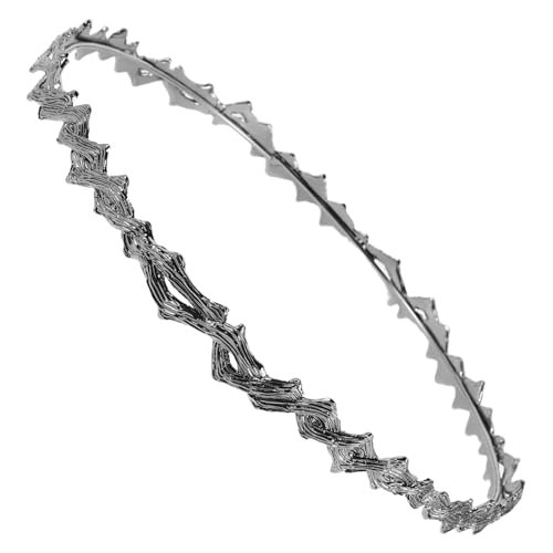 WEKADRIN Vintage Crown Retro Haarreif für Damen Rutschfester Metall Haarreifen mit Gewelltem Twisted Design Minimalistisches Stilvolles Accessoire für Make Up Party und Alltag von WEKADRIN