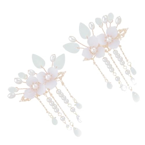 WEKADRIN Vintage Haarklammer mit Quasten Antike Blumen Haarspangen für Damen Klassischer Haarschmuck für Hochzeiten Partys und Alltagslooks Wiederverwendbar und Sicher von WEKADRIN