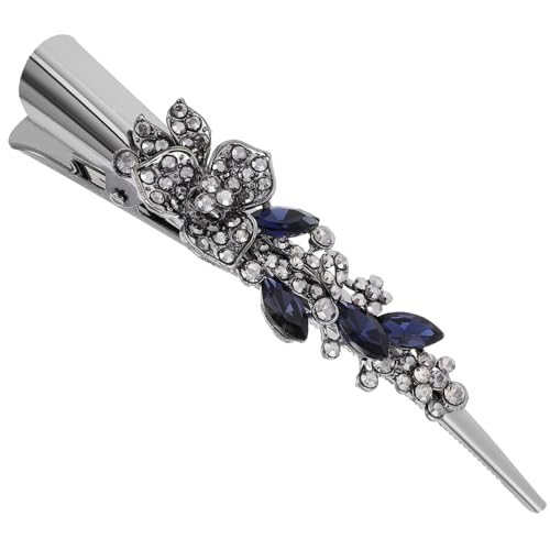 WEKADRIN Vintage Haarklammer mit Strasssteinen Große Metall Haarspange für Dickes Haar Damen Haarschmuck Eleganter Haarklammer Clip für Stilvolle Frisuren von WEKADRIN
