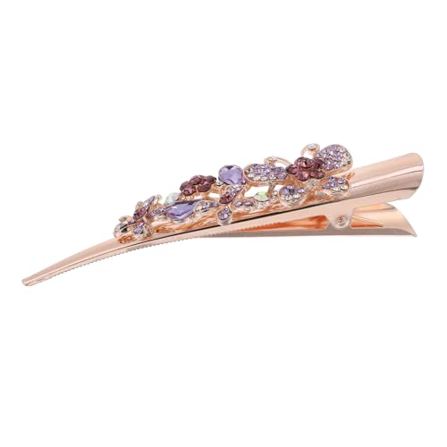 WEKADRIN Vintage Haarschmuck Damen Großer Farbiger Haarklammer mit Strass Robuster Kreativer Haarklaue Leichter Pin für Party Hochzeit Alltag und Bühnenauftritte von WEKADRIN