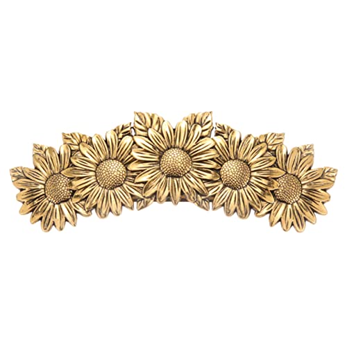 WEKADRIN Vintage Sonnenblumen Haarklammer aus Leichte Legierung Federnder Verschluss Eleganter Haarschmuck für Damen Geeignet für Alltag und Party Kleines Accessoire für Stilvolles von WEKADRIN