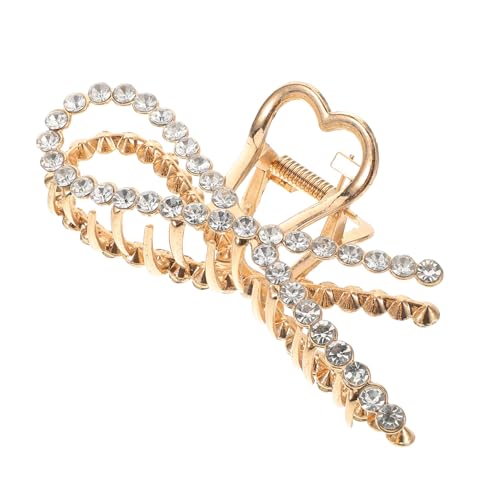 WEKADRIN Wasserdichte Haarklammer mit Funkelnden Strasssteinen für Damen Starker Griff Design Große Haarklammer für Hochzeit und Hochsteckfrisuren Stilvolles Braut accessoire von WEKADRIN