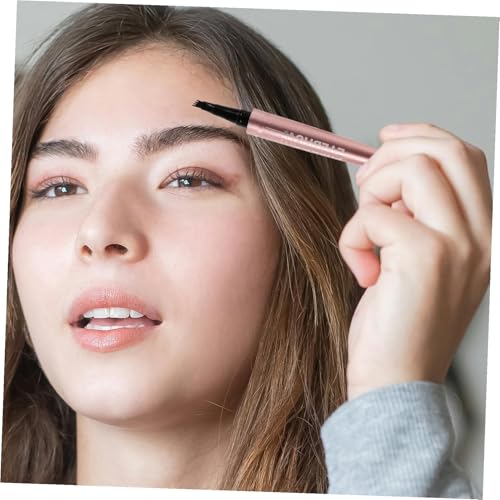 WEKADRIN Wasserfester Microblading Augenbrauenstift mit Vierfacher Gabelspitze Smudgeproof Formel für Natürliche Ausdrucksstarke Brauen Feine Langlebig und Präzise für Frauen und Make up von WEKADRIN