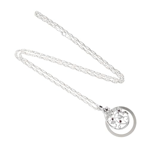 WEKADRIN Wasserfester Vergrößerungsglas Anhänger Halskette mit Funkelnden Kristallen Modisches Leselupe Schmuckaccessoire für Damen und Herren für Lesen Reparatur und Detailbeobachtung von WEKADRIN