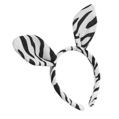 WEKADRIN Zebra-ohr-stirnband Stirnband Zum Waschen Des Gesichts Cosplay Halloween Cosplay-ohr-stirnband Kostüm-stirnband Für Frauen Haar-accessoires Cosplay-kopfbedeckung Stirnband Hallowee von WEKADRIN