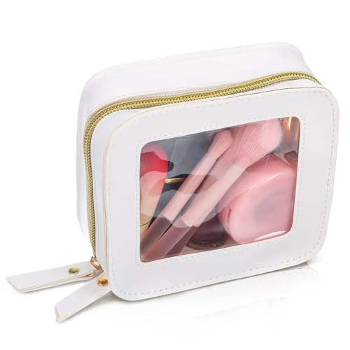WEKADRIN Kleine Transparente Kosmetiktasche Für Frauen Praktischer Make-up Organizer Mit Schnellem Zugriff Und Pflegeleichten Materialien Für Reisen Und Alltag von WEKADRIN