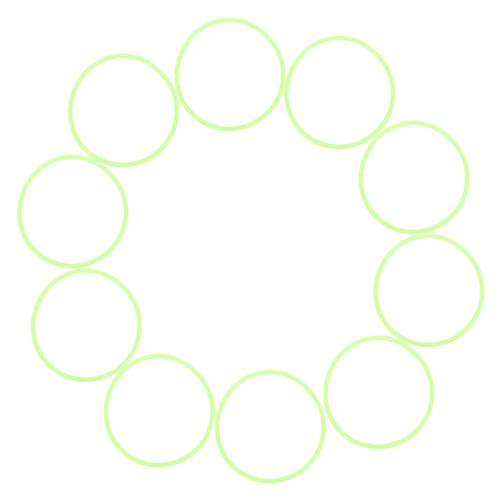 WEKAMOS 10Stücke Leuchtende Silikonarmbänder für Partys Flexibel Bequem und Passend für Handgelenke Neonfarben für Jahre Accessoires für Erwachsene von WEKAMOS