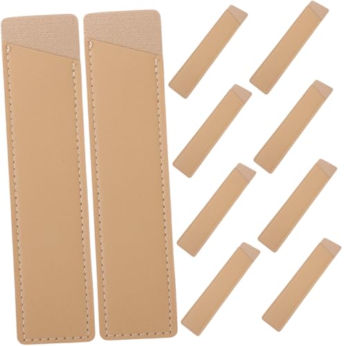 WEKAMOS 10 Stück Teiliges PU Leder Stiftemäppchen Dekorative und Strapazierfähige Einstecktaschen für Kugelschreiber und Füllfederhalter Praktisch Tragbar und Formbeständig für Schule und von WEKAMOS