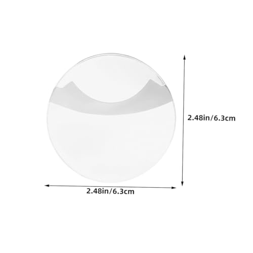 WEKAMOS 100 Stück Transparente Badge Schutzcover Rund Abdeckung aus Hochtransparentes Aufbewahrungsetui für Button Pins Kratzfest Maßgeschneidert für Runde Anstecker für Anime-badge von WEKAMOS