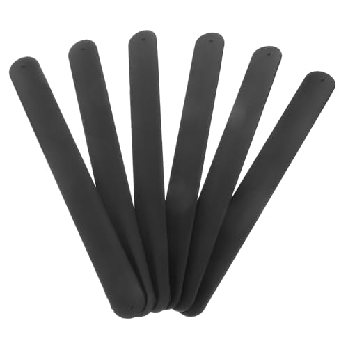 WEKAMOS 12 Stück Silikon Slap Armbänder Party Mitgebsel DIY Blanko Bastelarmbänder Lustige Schnapparmbänder für Jungen Mädchen Geburtstag von WEKAMOS