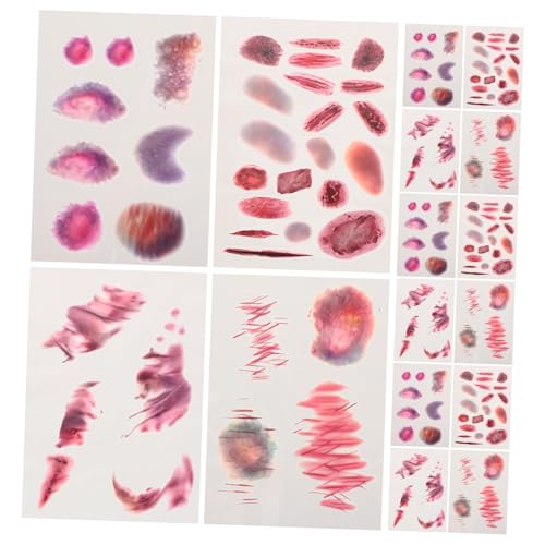 WEKAMOS 16 Blatt Teiliges Fake Tattoos Temporäre Narben Aufkleber Realistische Wunden und Blutergüsse Leichtes Hautfreundliches Tattoopapier Einfach Anzubringen für Halloween Cosplay von WEKAMOS