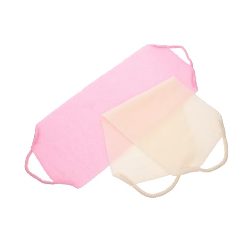 WEKAMOS 2 Stück Elastisches Langes Körper peeling handtuch Dehnbar und Anpassbar Dusch rückenschrubber für Männer und Frauen Tiefenreinigend und Vielseitig Einsetzbar von WEKAMOS