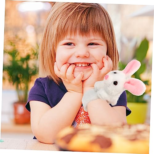 WEKAMOS 2 Stück Plüsch Slap Armband Party Mitgebsel Kleine Weiße Hasen Flexible Handgelenksbänder Für Geburtstagsfeiern Und Klassenzimmerpreise von WEKAMOS