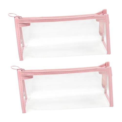 WEKAMOS 2stücke Kosmetik Organizer Tasche Mit Reißverschluss Aufbewahrungsbeutel Für Schreibwaren Kosmetik-Aufbewahrungstasche Zufällige Farbe von WEKAMOS