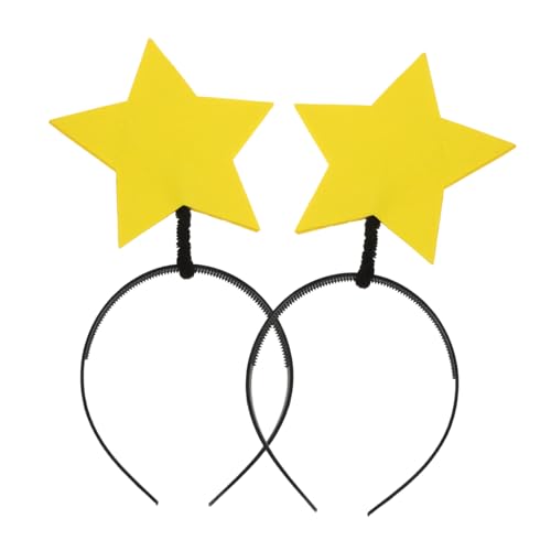 WEKAMOS 2 Stück Teiliges Stern Haarband aus Leichtem Lustiger Kopfschmuck für Erwachsene Komfortabel Rutschfest für Sonnensystem Halloween kostüme Party accessoire von WEKAMOS