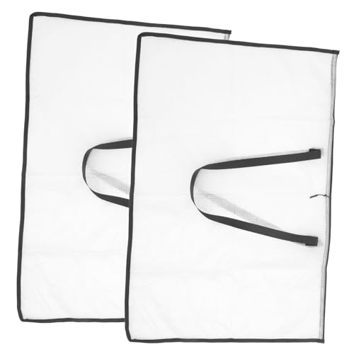 WEKAMOS 2 Stück Transparente Dokumententasche Groß mit Reißverschluss Robuste Aufbewahrungstasche für Kunstwerke Zeichnungen Poster und Zeichnungsbrett Vielseitiger Künstlerbedarf von WEKAMOS