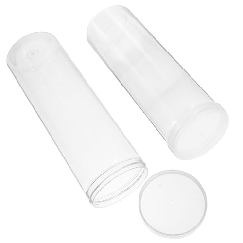 WEKAMOS 2 Stück Transparente Stiftbox Kleine Kunststoff Pen Storage Box für Kugelschreiber Füller Bleistifte Leere Schreibgeräte Aufbewahrung Vielseitige Stiftebox für Schule und Büro von WEKAMOS