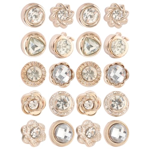 WEKAMOS 20 Stück Expose Broschen Pins Dekorative Sicherheitsnadeln für Damen Magnetknöpfe für Cardigans Blusen und Kleider WEKAMOS 20 Stück Expose Broschen Pins Dekorative Sicherheitsnadeln für Damen Magnetknöpfe für Cardigans Blusen und Kleider von WEKAMOS